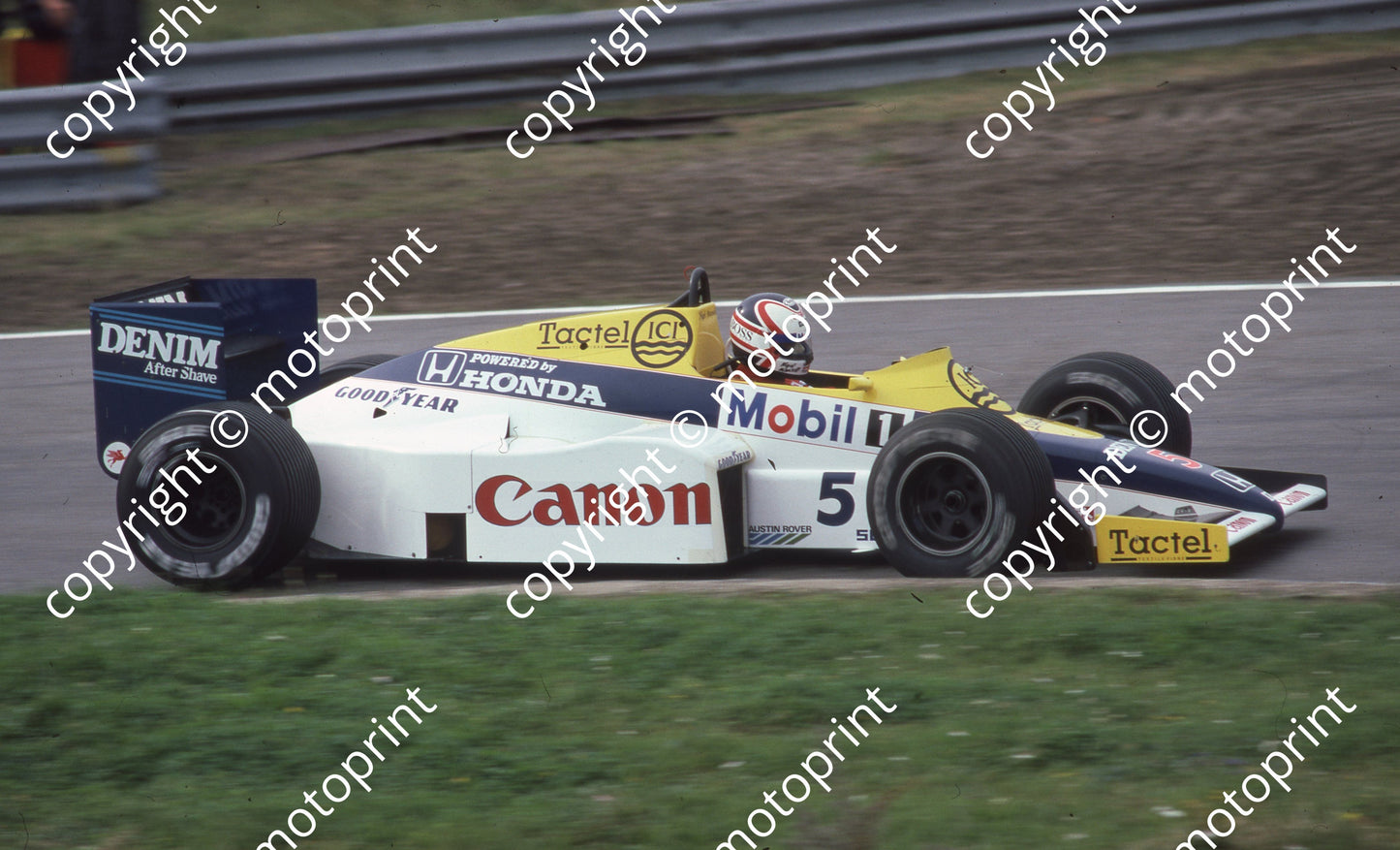 1985 Dutch GP 5 Nigel Mansell Williams FW10 Honda (Colin Watling Photographic) (6)