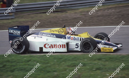 1985 Dutch GP 5 Nigel Mansell Williams FW10 Honda (Colin Watling Photographic) (6)