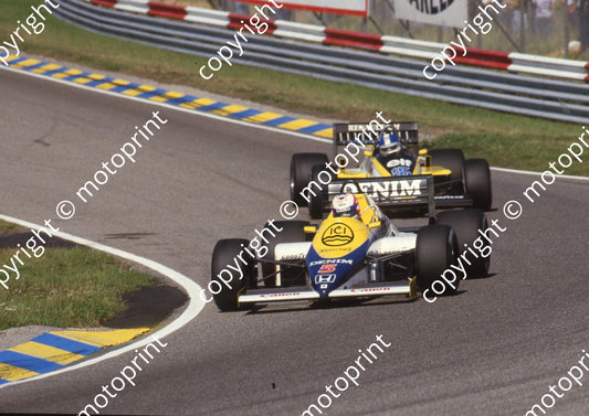 1985 Dutch GP 5 Nigel Mansell Williams Honda FW10 Derek Warwick Renault RE60B (Colin Watling Photographic) (6)