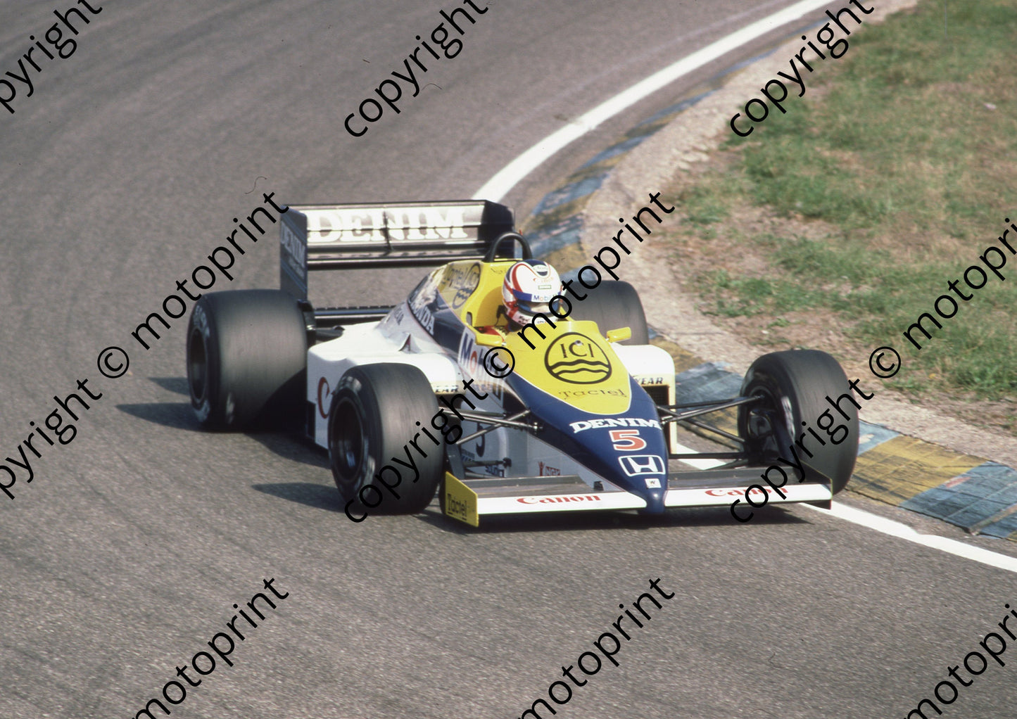 1985 Dutch GP 5 Nigel Mansell Williams Honda FW10 (Colin Watling Photographic) (2)