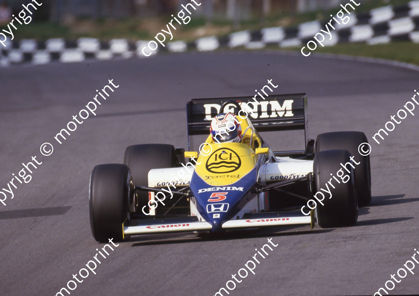 1985 Dutch GP 5 Nigel Mansell Williams Honda FW10 (Colin Watling Photographic) (4)
