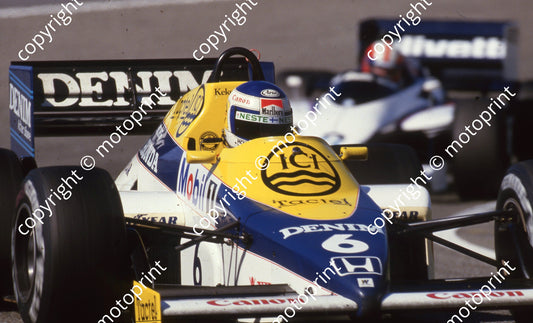 1985 Dutch GP 6 Keke Rosberg  Williams FW10 Honda (Colin Watling Photographic) (5)