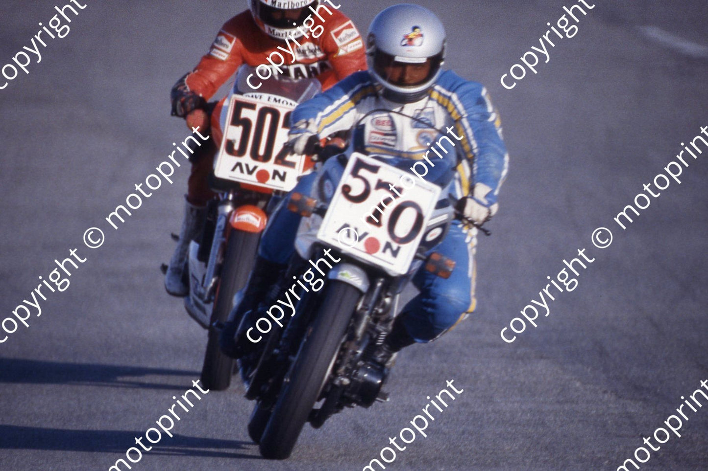 1985 Kya Avon Ford Autm 570 Alfie Goodwin Yamaha RD350LC 502 Dave Emond Yamaha RZ350  (courtesy Roger Swan) (23)