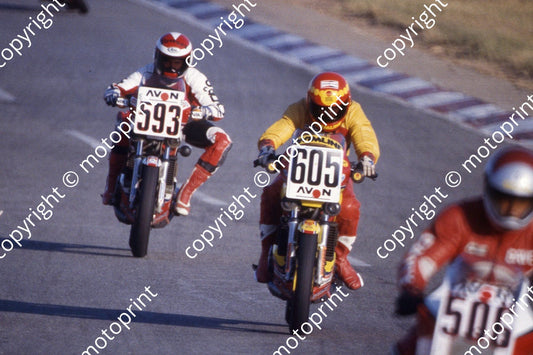 1985 Kya Avon Ford Autm 605 Danny Bristol Yamaha RZ35 593 ..  (courtesy Roger Swan)..(8)