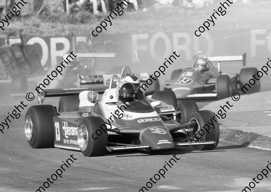 1985 Kya F2 13 Dave Charlton Maurer, Trevor van Rooyen Maurer stripes on wing, 19 Ken Critchfield March 802 (Colin Watling Photographic) (7)