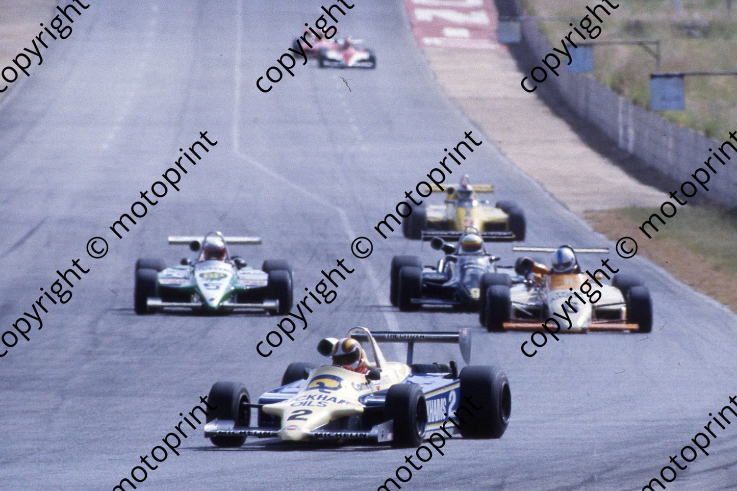 1985 Kya F2 Feb NTN Brgs 2 Bernard Tilanus Lant RR84 6 Trevor van Rooyen Maurer MM82 5  Wayne Taylor Lant RR (courtesy Roger Swan) 038