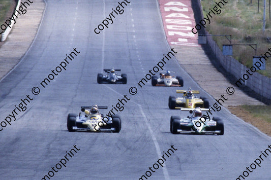 1985 Kya F2 Feb NTN Brgs 2 Tilanus Lant 5 Taylor Lant 3 T van Rooyen Maurer 6 Moni March 9 Grogor March (courtesy Roger Swan) 022