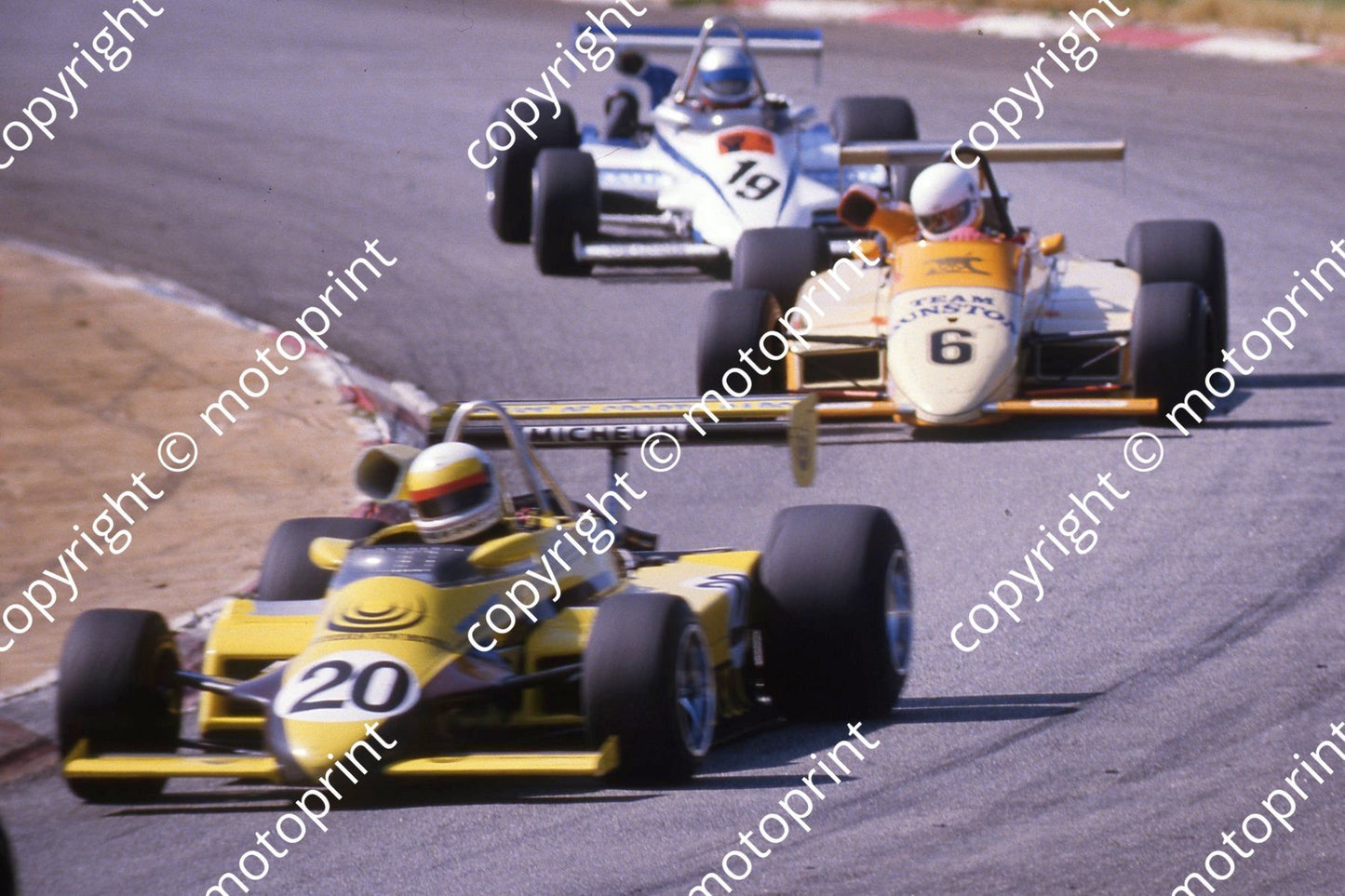 1985 Kya F2 Oggi Tiles 20 Klaus Grogor March 832 6 John Moni March 842 19  Ken Critchfield March 832 (courtesy Roger Swan) (6)