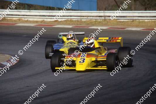 1985 Kya F2 Wesbank 3 Trevor van Rooyen Maurer MM82 2 Bernard Tilanus Lant RR84 (courtesy Roger Swan) (1)