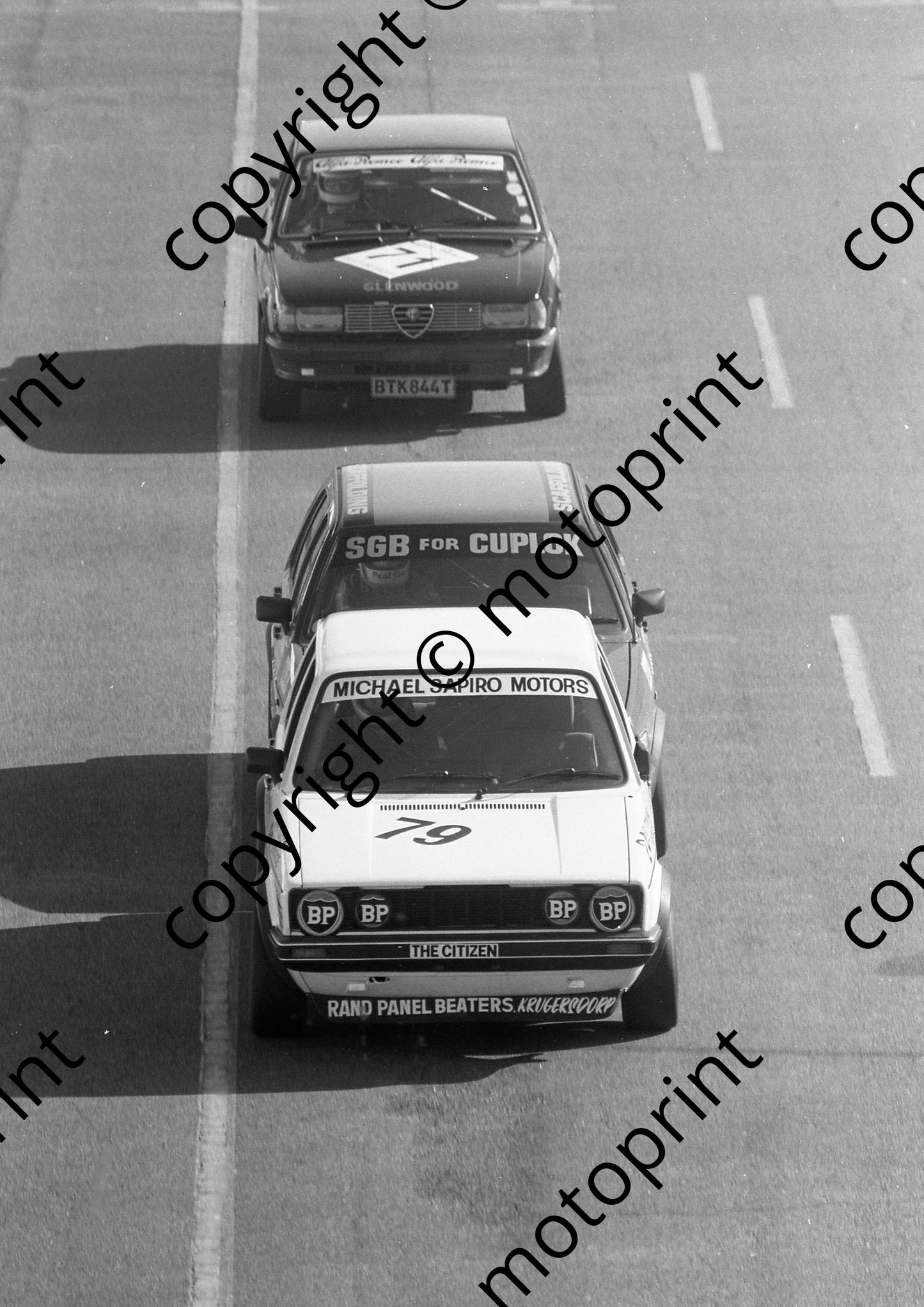 1985 Kya Gp1 79 Michael Sapiro 89 Paul Cox Golf II GTi 71 Alan Esterhuizen Alfa Giulietta (Colin Watling Photographic) (7)