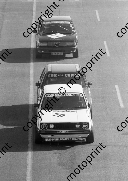 1985 Kya Gp1 79 Michael Sapiro 89 Paul Cox Golf II GTi 71 Alan Esterhuizen Alfa Giulietta (Colin Watling Photographic) (7)