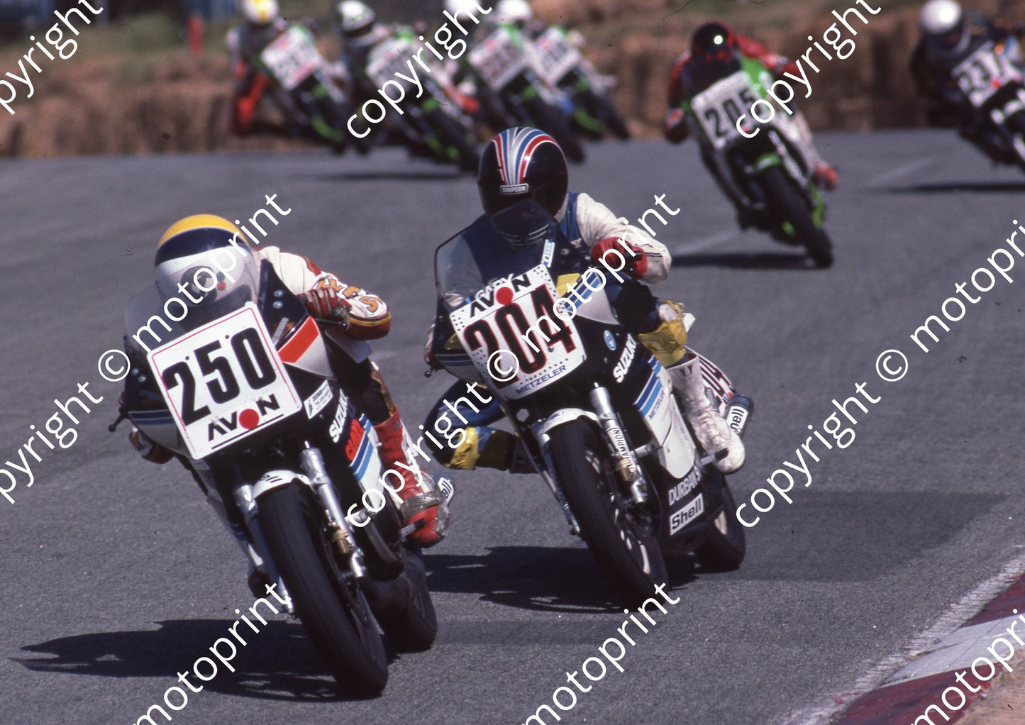 1985 Kya MC 250 John Clark Suzuki RG250 Gamma confirm 204 Gary Labuschagne Suzuki  Gamma (Colin Watling Photographic) 322 (88) - Copy