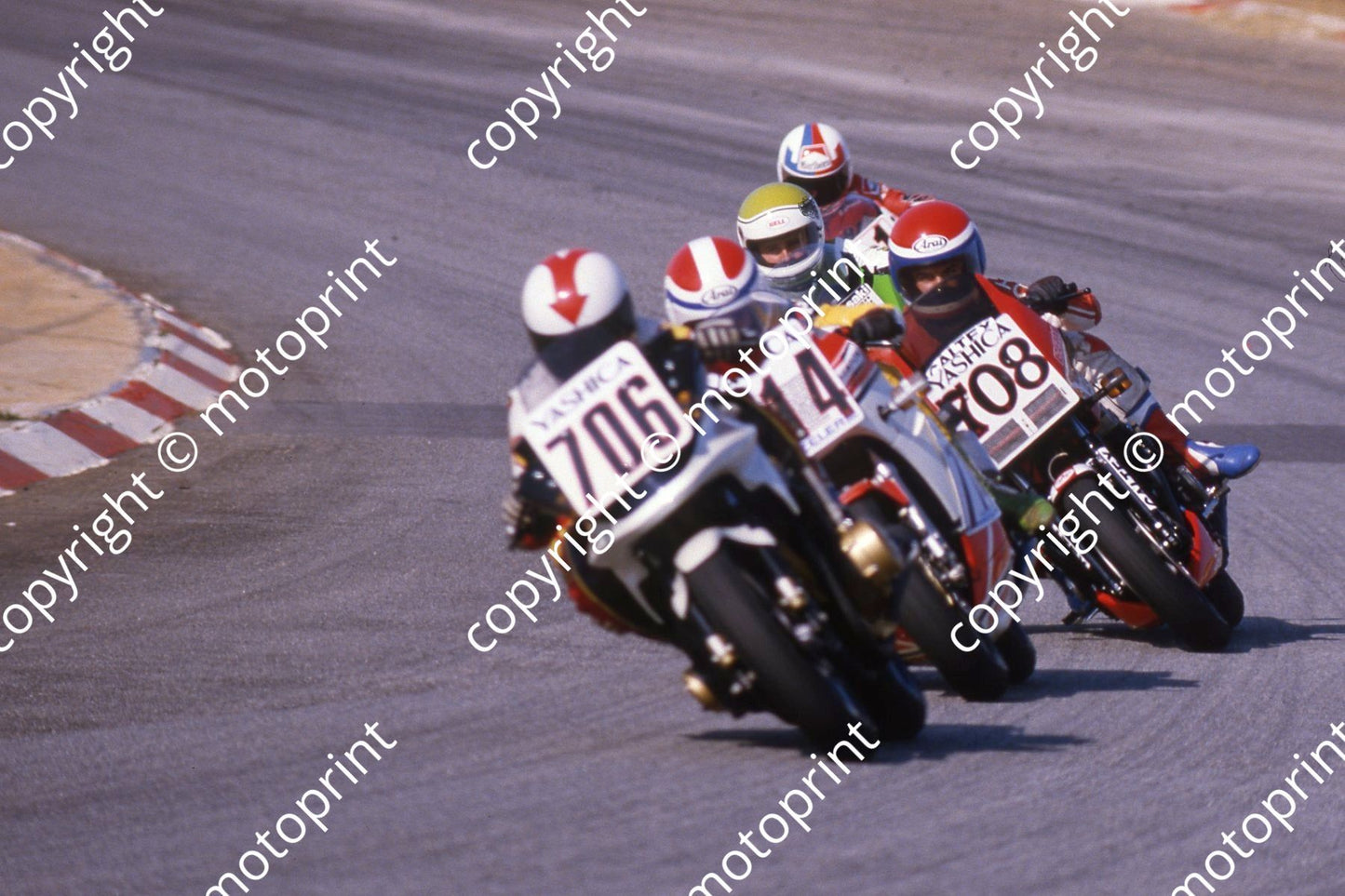 1985 Kya MC 706 Gavin Ramsay Suzuki 714 Glenn Williams Yamaha focus on 708 Dave Estment Honda (courtesy Roger Swan) (22)