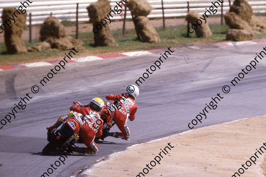 1985 Kya MC Oggi Jan 508 Jean D_Assonville 503 Russell Wood Yamaha 350LC (courtesy Roger Swan) 198
