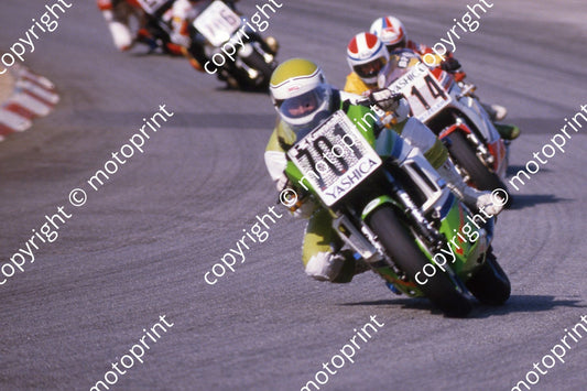 1985 Kya MC Oggi Jan 701 Jamie Thomas Kawasaki 750 714 Glenn Williams Yamaha RZ500 (courtesy Roger Swan) (26)