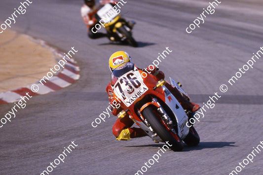 1985 Kya MC Oggi Jan 736 Russell Wood Yamaha RZ500 (courtesy Roger Swan) (1)