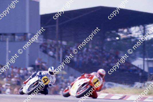 1985 MC SA GP 500cc 1 Eddie Lawson 500 Yamaha 4 Freddie Spenser 500 Honda (courtesy Roger Swan) 291