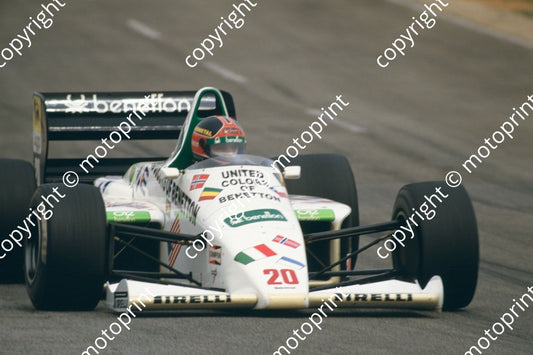 1985 SA GP 20 Piercarlo Ghinzani Toleman TG185 (courtesy Roger Swan)