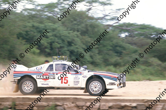 1985 Safari 15 Vic Preston jnr, John Lyall Lancia 037 Rally (courtesy Roger Swan) (3)