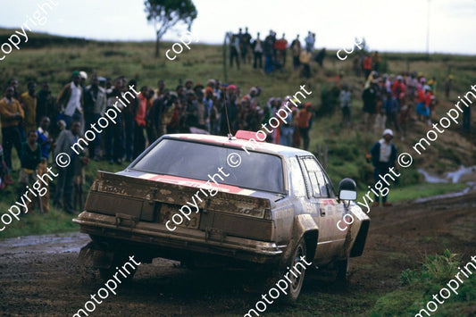 1985 Safari 20 Alain Ambrosio, Daniel le Saux Nissan 240RS (courtesy Roger Swan) (2)