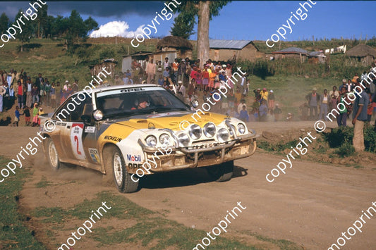 1985 Safari 2 Rauno Aaltonen, Lofty Drews Opel Manta 400 (courtesy Roger Swan) (3)