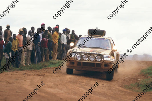 1985 Safari 6 Timo Salonen, Seppo Harjanne Peugeot 205 Turbo (courtesy Roger Swan) (1)