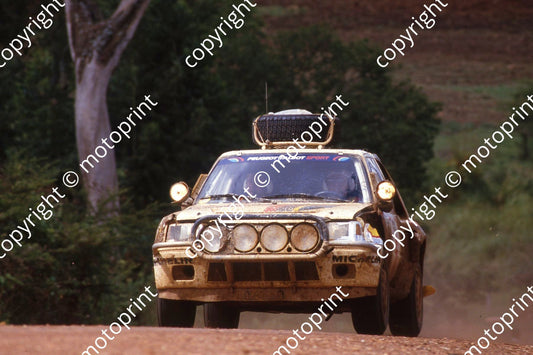 1985 Safari 6 Timo Salonen, Seppo Harjanne Peugeot 205 Turbo (courtesy Roger Swan) (14)