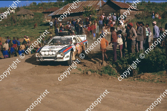 1985 Safari 8 Attilio Bettega, Maurizio Perissinot Lancia 037 Rally (courtesy Roger Swan) (7)