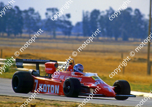 1985 Welkom F2 A4 Mike Peter March 832 ex Ian Scheckter 130 ed