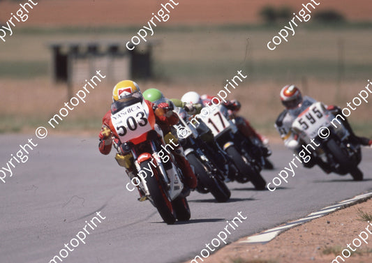 1985 Welkom MC 503 Russell Wood Yamaha 350LC  (Colin Watling Photographic) 322 (53)