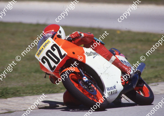 1986 Aldo MC 202 James Thomas Yamaha RZ250  (Colin Watling Photograhic)