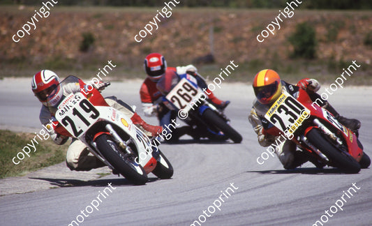 1986 Aldo MC 219.... 230 Steven Behrens Suzuki RG250WD 269 ...(Colin Watling Photographic) (9)