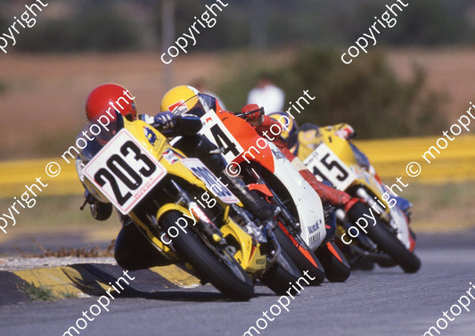1986 Kya MC 203 Mike Ramsay Kawasaki KR250 274 Russell Wood Yamaha (Colin Watling Photographic) (8)