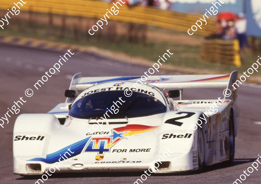 1986 Kya Sun 500 2 Sarel vd Merwe, Bob Wollek Porsche 962C  (Colin Watling Photographic) (67)