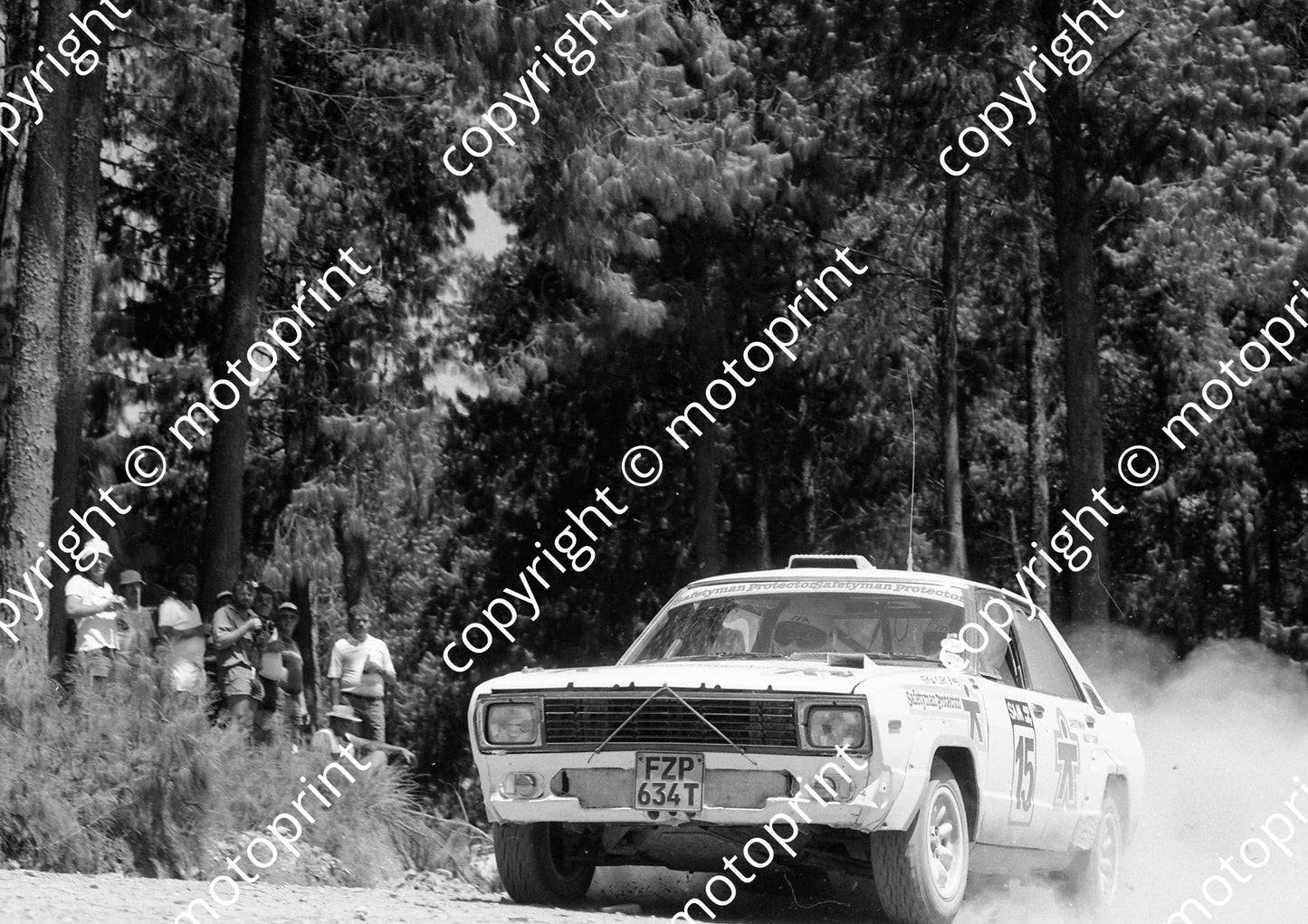 1986 SAM 400 Rally 15 Des Williams Frik de Klerk Stanza 8th check (Colin Watling Photographic) (7)
