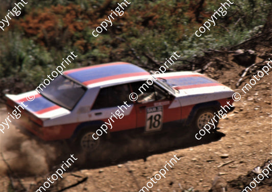 1986 SAM 400 Rally 18 Louis Parsons, Robert Currie Stanza NOT SHARP (Colin Watling Photographic) (1)