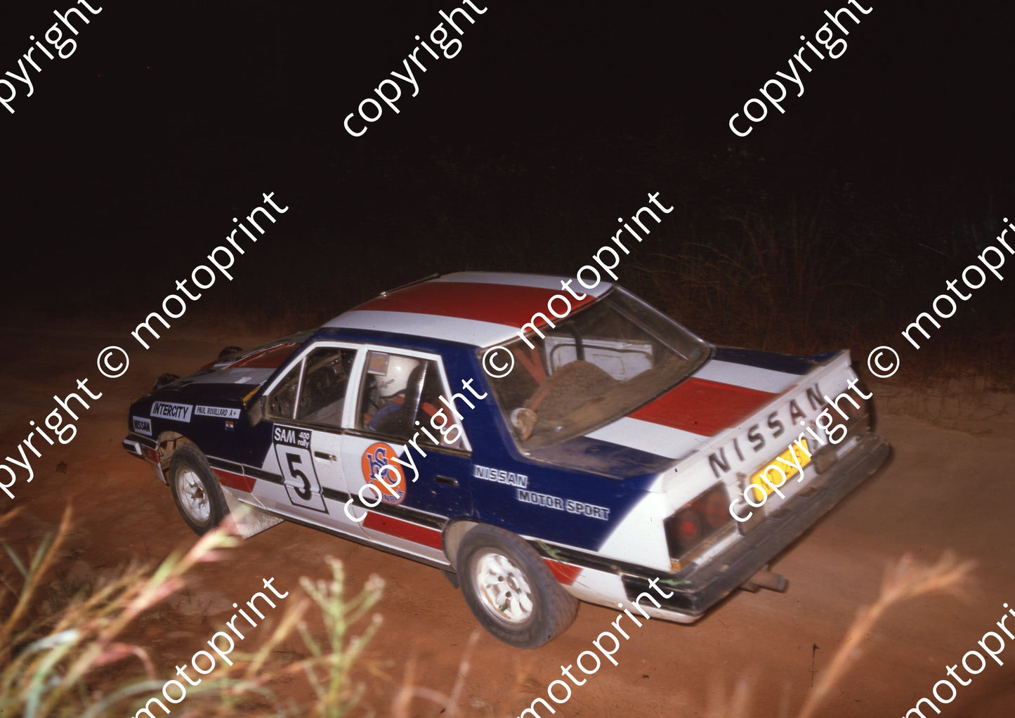 1986 SAM 400 Rally 5 Nino da Cunha, Paul Rouillard Nissan (Colin Watling Photographic) (4)