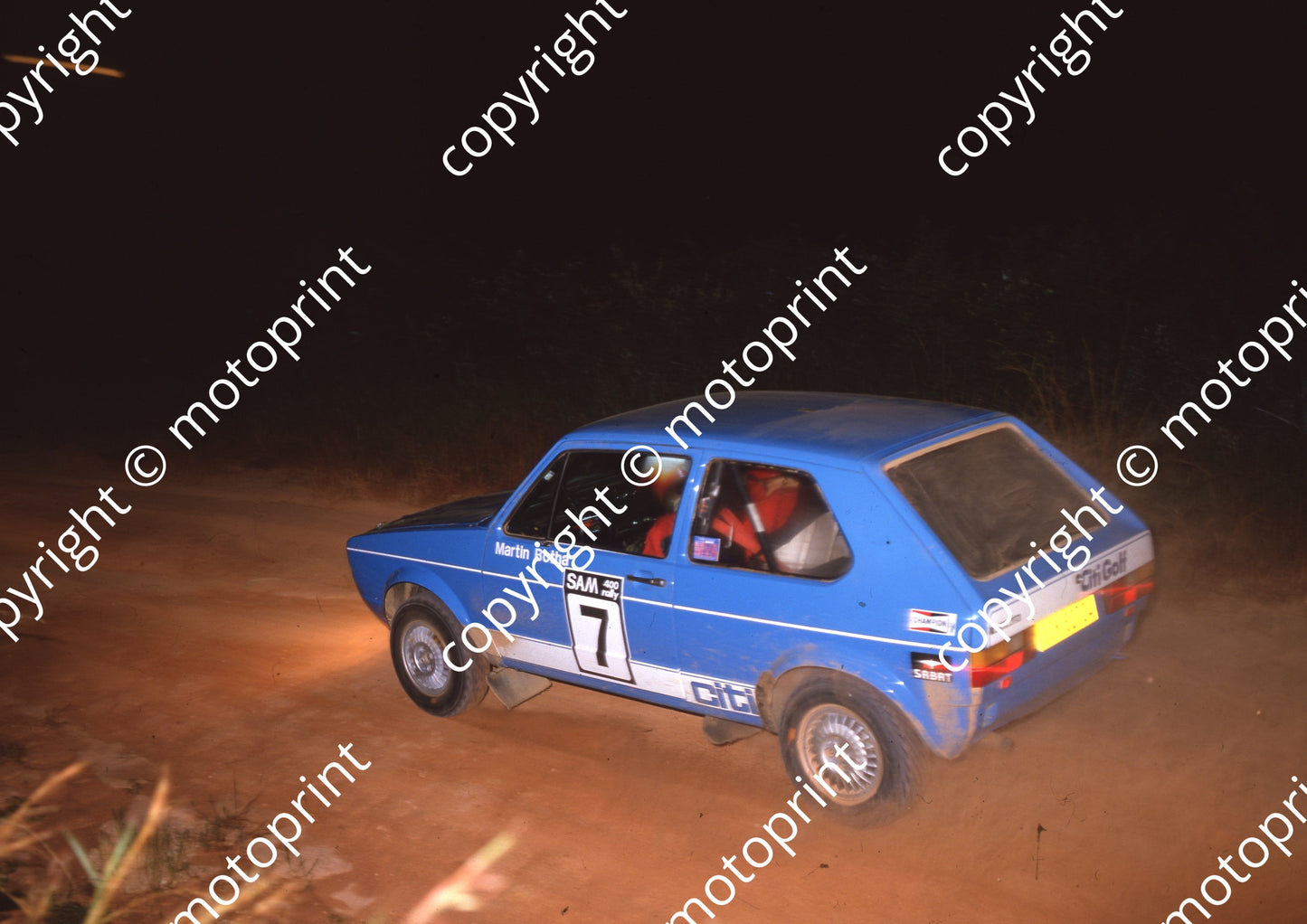 1986 SAM 400 Rally 7 ......Martin Botha Golf (Colin Watling Photographic) (9)