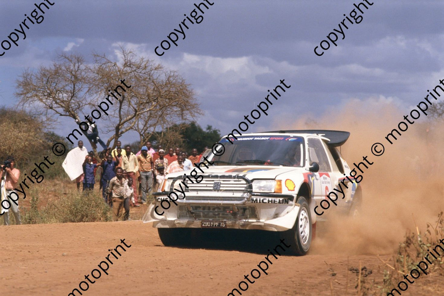 1986 Safari 6 Shekha Mehta, Rob Combes peugeot 205 Turbo (courtesy Roger Swan) (3)