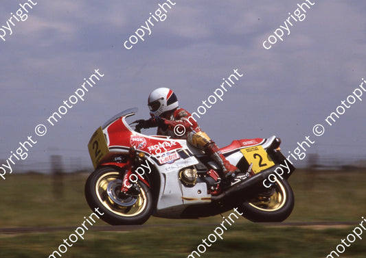 1986 Welkom 3 hr MC 2 Honda NOTE EXHAUST BURN THRU FAIRING (Colin Watling Photographic) (92)