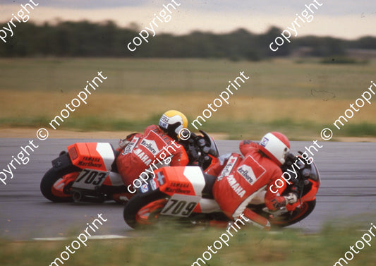 1986 Welkom MC 703 Russell Wood  709 James Thomas both Yamaha FZ750 (Colin Watling Photographic) (2)