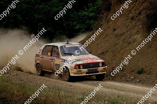 1987 Acropolis 100 Maurice Chomat Didier Breton Citroen Visa 1000 (courtesy Roger Swan) (184)