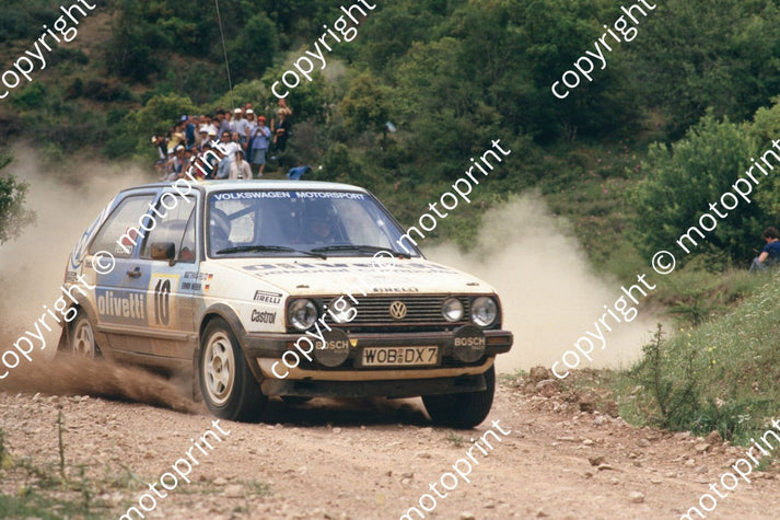 1987 Acropolis 10 Erwin Weber, Matthias Feltz VW Golf GTi (courtesy Ro ...