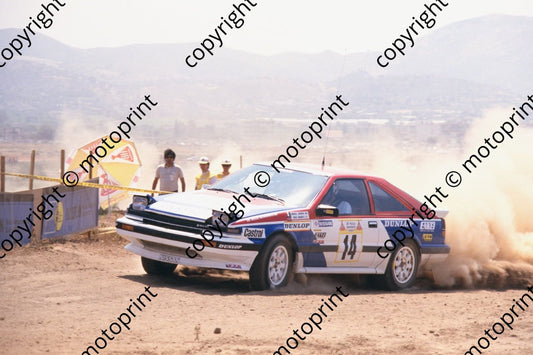 1987 Acropolis 14 Andrea Zanussi, Mike Doughty Nissan 200 SX (courtesy Roger Swan) (175)