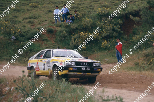 1987 Acropolis 17 Rudolf Stohl Ernst Rohringer Audi coupe Quattro (courtesy Roger Swan) (66)