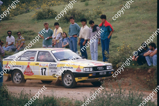 1987 Acropolis 17 Rudolf Stohl Ernst Rohringer Audi coupe Quattro (courtesy Roger Swan) (70)