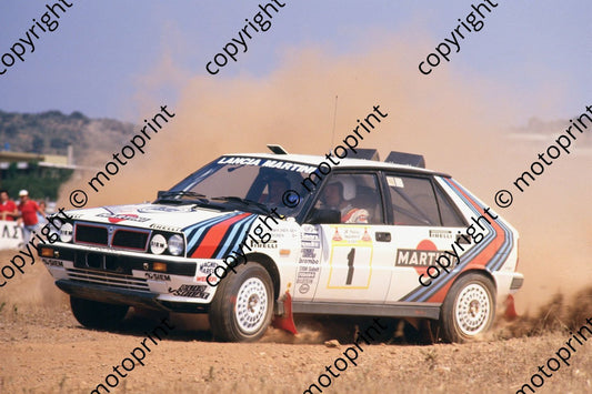 1987 Acropolis 1 Juha Kankkunen Juha Piironen Lancia Delta (courtesy Roger Swan) (1)