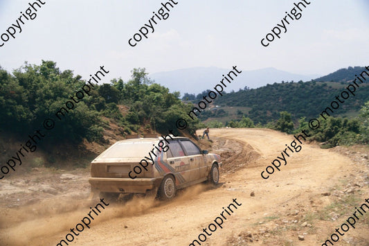 1987 Acropolis 1 Juha Kankkunen Juha Piironen Lancia Delta (courtesy Roger Swan) (11)