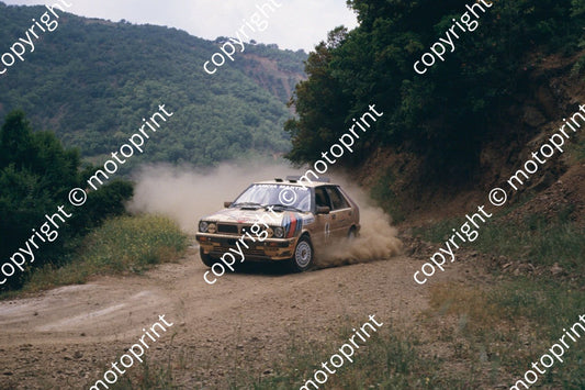 1987 Acropolis 1 Juha Kankkunen Juha Piironen Lancia Delta (courtesy Roger Swan) (13)