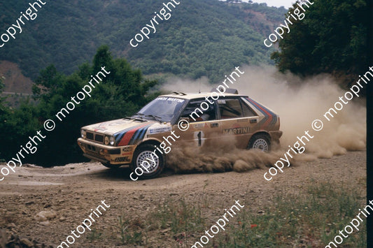 1987 Acropolis 1 Juha Kankkunen Juha Piironen Lancia Delta (courtesy Roger Swan) (14)